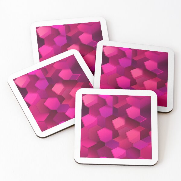 Item preview, Colorful Pink Honeycomb Hexagon - Abstract Geometric Shape Pattern - Mothers Day Gift For Mom designed and sold by RoyalStarsPatts.