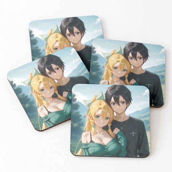 Item preview, Kirito Sword Art Online Forest Anime Couple Warm Summer Gentle Mood designed and sold by Tokyonomad.