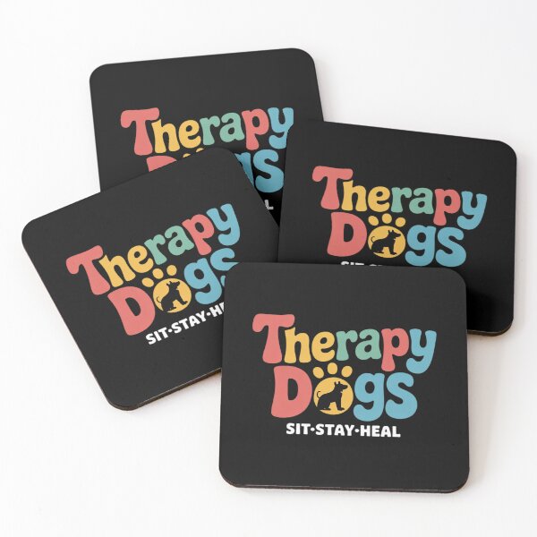 Item preview, Therapy Dog Team Animal Assisted Therapy Dogs Sits Stay Heal  designed and sold by MarryIsMonth.