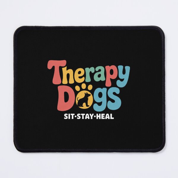 Item preview, Therapy Dog Team Animal Assisted Therapy Dogs Sits Stay Heal designed and sold by MarryIsMonth.
