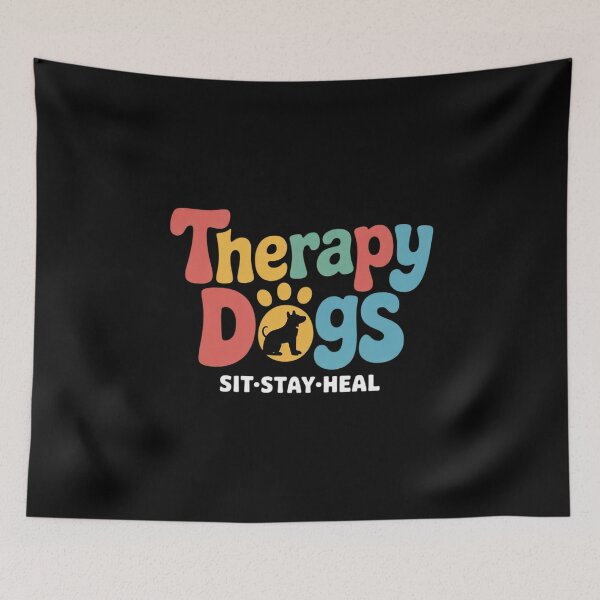 Item preview, Therapy Dog Team Animal Assisted Therapy Dogs Sits Stay Heal  designed and sold by MarryIsMonth.
