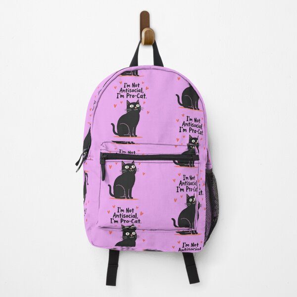 Item preview, I’m Not Antisocial I’m Pro-Cat – Funny Cat Lover Design designed and sold by TroyTheTerrific.
