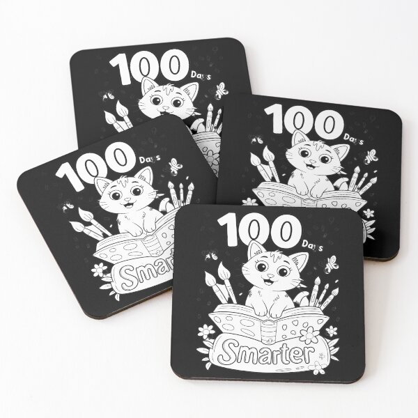 Item preview, Cats 100th Day Of School Teacher 100 Days Smarter Cat Kitty  designed and sold by RsFilsingerArt.