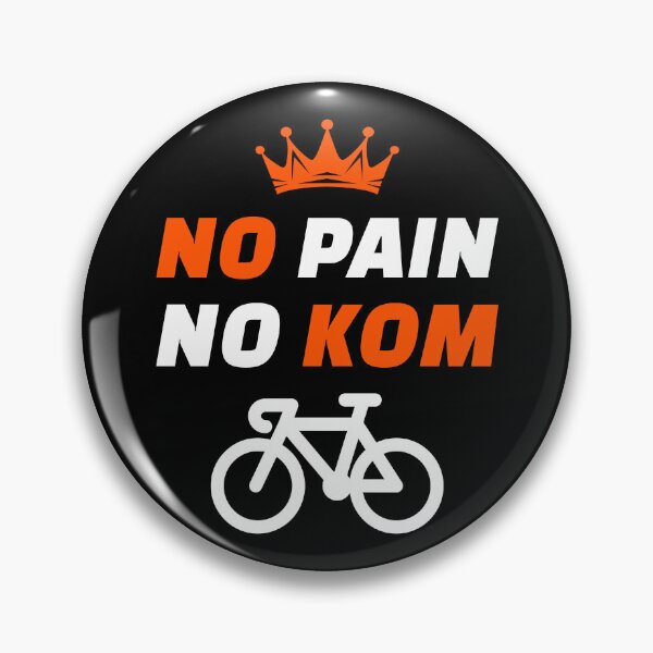 Item preview, No Pain No KOM Funny Cycling Gift for Strava Segment Chasers | King of the Mountain Motivation Apparel for Road Biking and MTB | Great Gift for Competitive Cyclists and Hill Climbers designed and sold by BMLprint ⭐⭐⭐⭐⭐.
