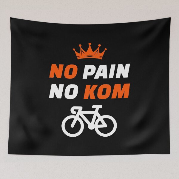 Item preview, No Pain No KOM Funny Cycling Gift for Strava Segment Chasers | King of the Mountain Motivation Apparel for Road Biking and MTB | Great Gift for Competitive Cyclists and Hill Climbers designed and sold by BMLprint ⭐⭐⭐⭐⭐.