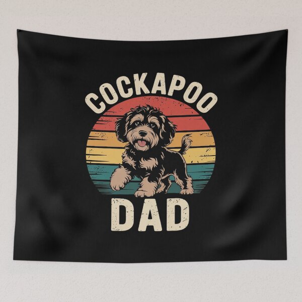 Item preview, Cockapoo Dad Dog Funny Father's Day Vintage Pet Men Women Kids  designed and sold by RsFilsingerArt.