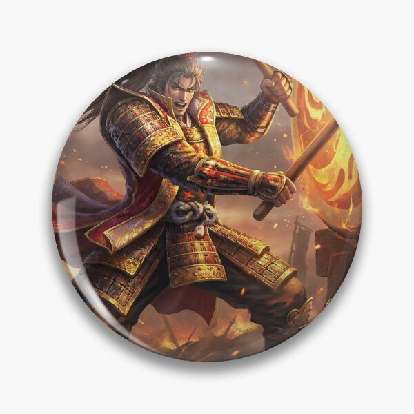 Item preview, Maeda Keiji – Flaming War Drum Hero | Samurai Firestorm Fantasy Art | Mori no Akari Series designed and sold by Mori-no-Akari.