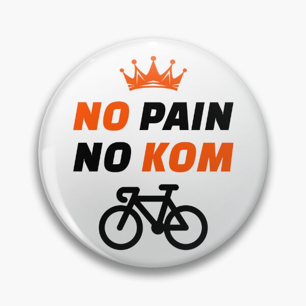 Item preview, No Pain No KOM Funny Cycling Gift for Strava Segment Chasers | King of the Mountain Motivation Apparel for Road Biking and MTB | Great Gift for Competitive Cyclists and Hill Climbers designed and sold by BMLprint ⭐⭐⭐⭐⭐.