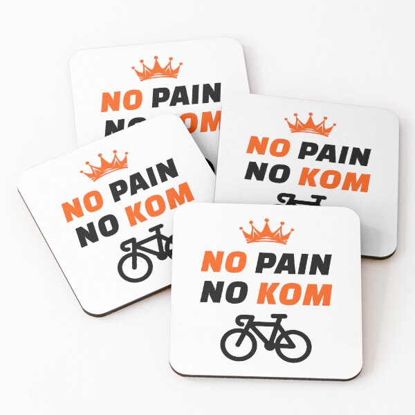 Item preview, No Pain No KOM Funny Cycling Gift for Strava Segment Chasers | King of the Mountain Motivation Apparel for Road Biking and MTB | Great Gift for Competitive Cyclists and Hill Climbers designed and sold by BMLprint ⭐⭐⭐⭐⭐.