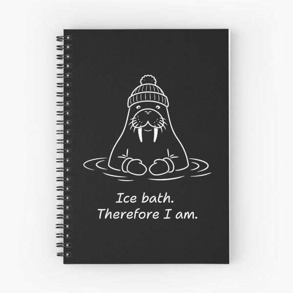 Item preview, Ice Bath Therefore I Am | Funny Walrus | Funny Ice Bath|  Funny Ice Plunge designed and sold by Anniko Art Studio.