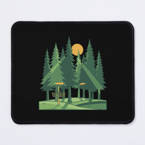 Item preview, Disc Golf Forest Sunset Flying Disc Basket Scene designed and sold by LuminOrb.