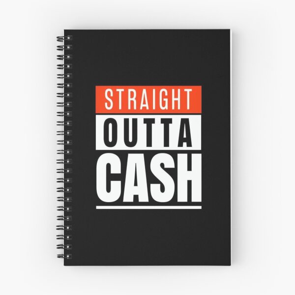 Item preview, Funny Money Quote Shirt – Straight Outta Cash Meme Design for Broke Humor Fans & Budget Rebels designed and sold by Bright Nest Studio.