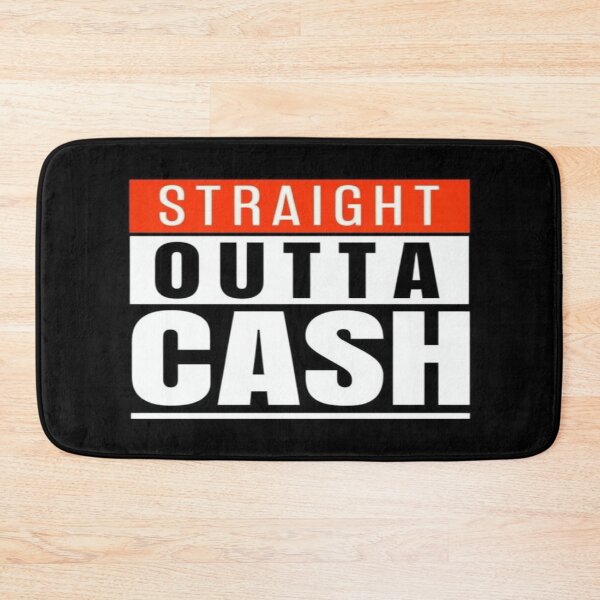 Item preview, Funny Money Quote Shirt – Straight Outta Cash Meme Design for Broke Humor Fans & Budget Rebels designed and sold by Bright Nest Studio.
