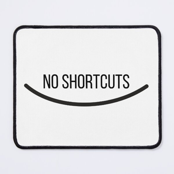 Item preview, No shortcuts motivation design designed and sold by IronMindStudio.