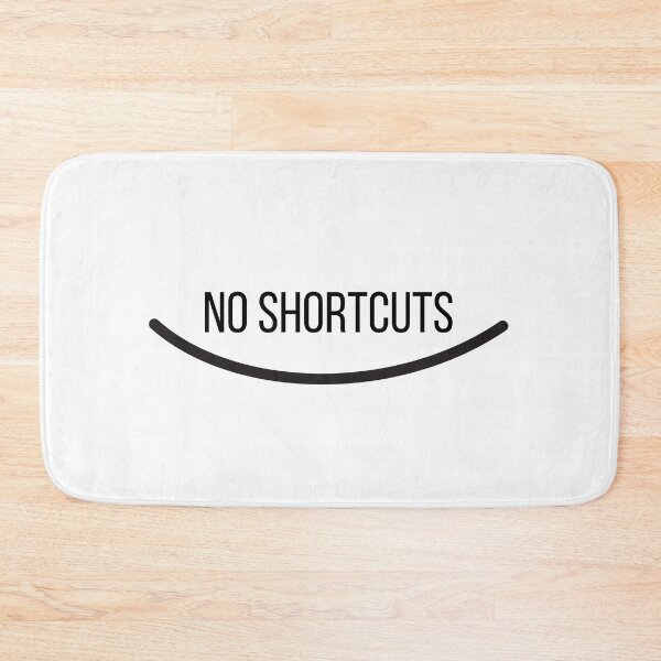 Item preview, No shortcuts motivation design designed and sold by IronMindStudio.