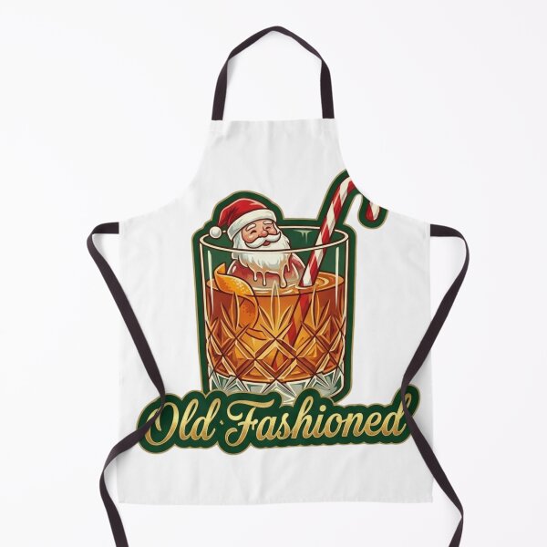 Item preview, Melting Santa Old Fashioned Christmas Cocktail Art designed and sold by OneLineBar.