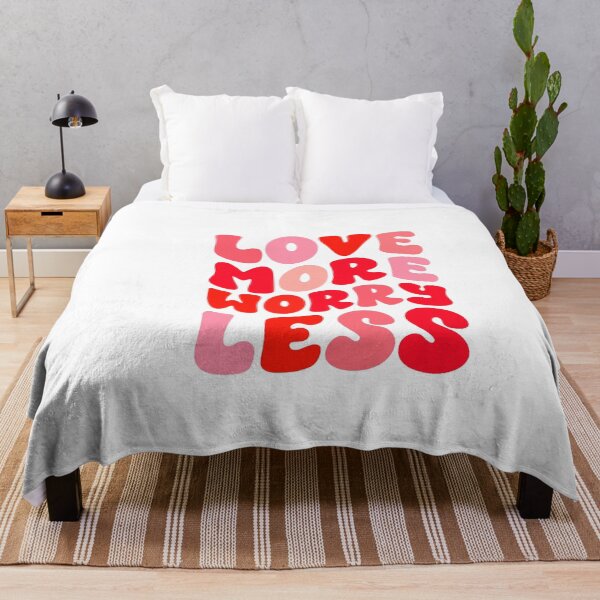 Item preview, Love More Worry Less Inspirational Positive Vibes designed and sold by artcultreone.