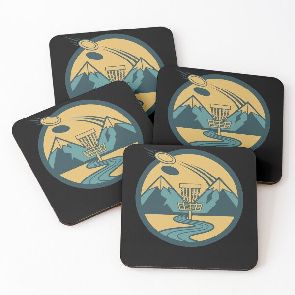 Item preview, Mountain Disc Golf Scene Flying Disc Basket Course designed and sold by LuminOrb.