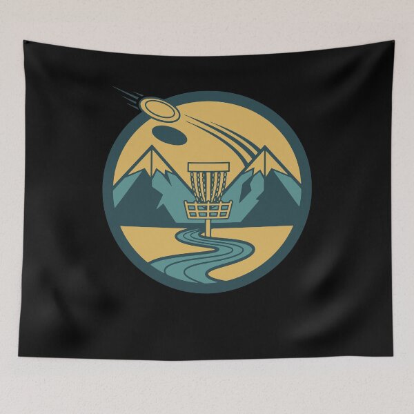 Item preview, Mountain Disc Golf Scene Flying Disc Basket Course designed and sold by LuminOrb.
