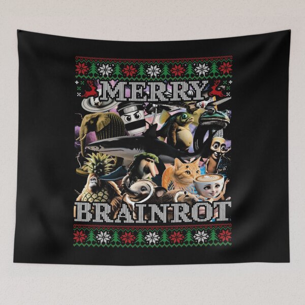 Item preview, The Ultimate "Brainrot" Ugly Christmas Sweater Design designed and sold by Krasnovaovaova.