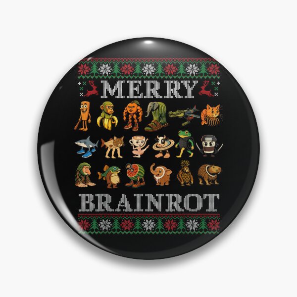 Item preview, The Ultimate "Brainrot" Ugly Christmas Sweater Design designed and sold by Krasnovaovaova.