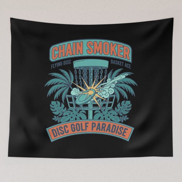 Item preview, Chain Smoker Disc Golf Paradise Flying Disc Basket designed and sold by LuminOrb.