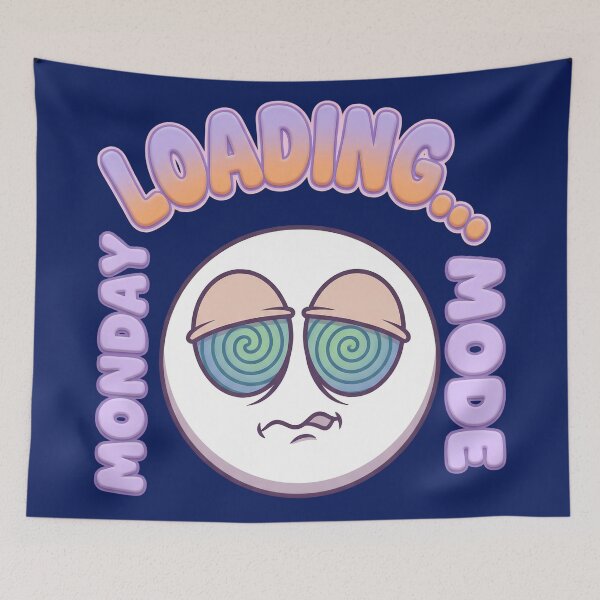 Item preview, Monday Mode Loading – Funny Meme T-Shirt for Tired People designed and sold by Maximilianos.