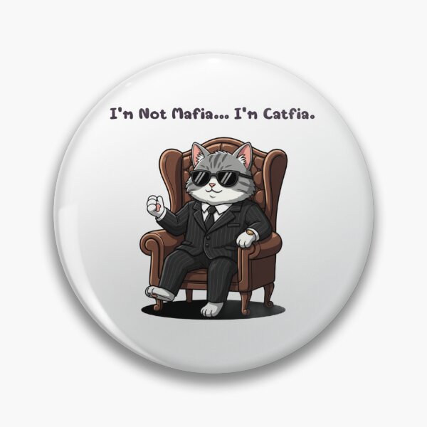 Artikelvorschau, Catfia Mafia Katzen-T-Shirt – Cooles Gangster-Katzenliebhaber-Shirt – Witziges Katzen-Shirt mit frecher Attitüde entworfen und verkauft von MeowMuzez.