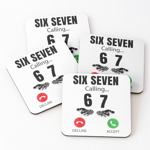 Item preview, Six Seven Calling – 67 Incoming Call Meme Design designed and sold by Alluka Brand.
