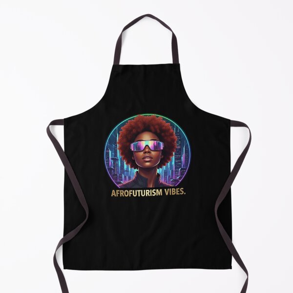 Item preview, Afrofuturism Vibes Red Afro Future Queen designed and sold by QuipQuips.
