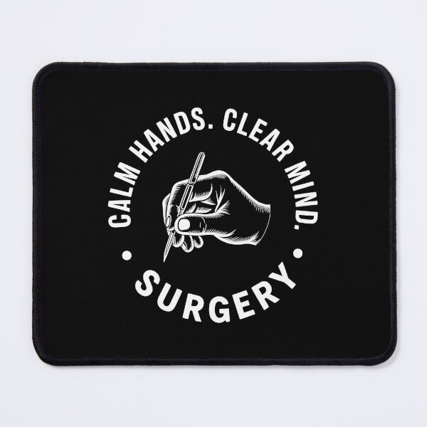 Item preview, Surgeon Badge Calm Hands Clear Mind Medical Gift designed and sold by Slaw-Creation.