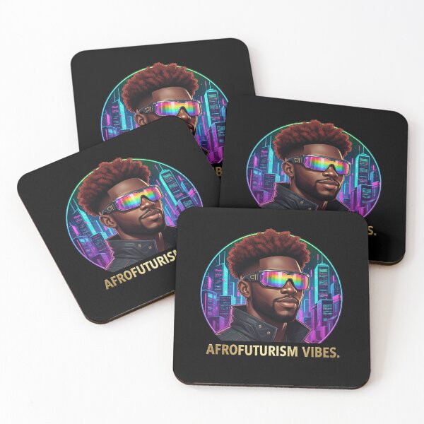 Item preview, Afrofuturism Vibes Red Hair Future King Art designed and sold by QuipQuips.