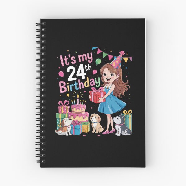 Item preview, Cute Girl With Dogs It’s My 24th Birthday Mommy 24 Years Old  designed and sold by RsFilsingerArt.