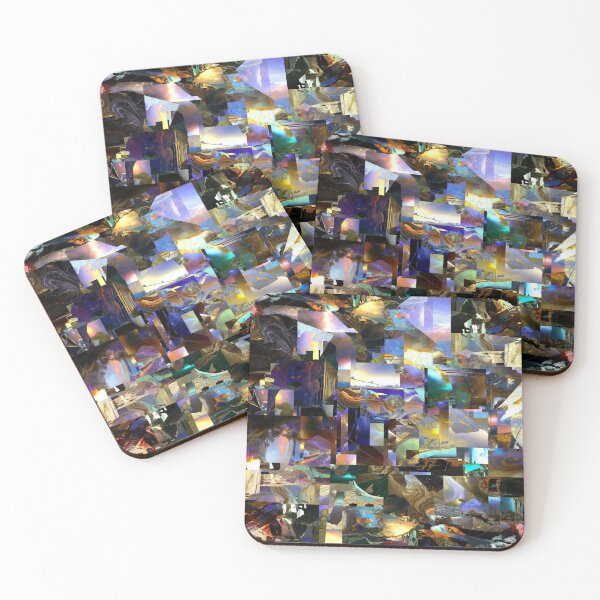 Item preview, Abstract Fragmented Landscape Mosaic Collage designed and sold by SKITZVOID.