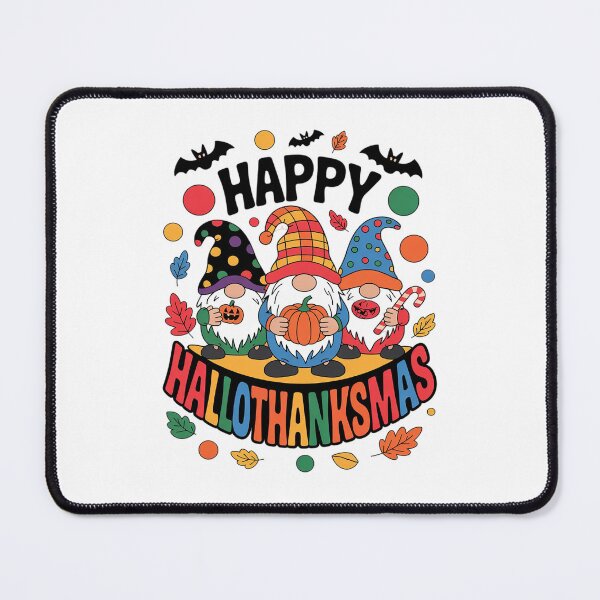 Item preview, Cute Gnomes Happy Hallothanksmas Halloween Thanksgiving Xmas designed and sold by RsFilsingerArt.