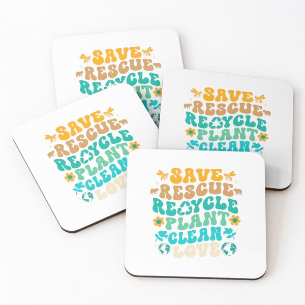 Item preview, Save Rescue Recycle Plant Clean Love designed and sold by artcultreone.