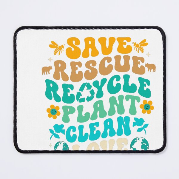 Item preview, Save Rescue Recycle Plant Clean Love designed and sold by artcultreone.