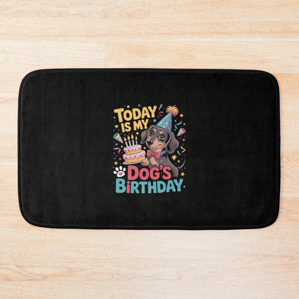 Item preview, Dachshund Candles Cake Mom Daddy Today Is My Dog's Birthday  designed and sold by RsFilsingerArt.
