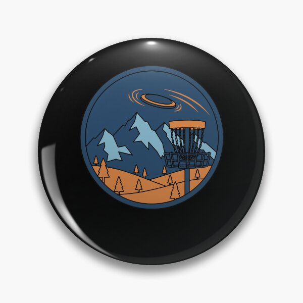 Item preview, Mountain Disc Golf Basket Flying Disc Scene designed and sold by LuminOrb.