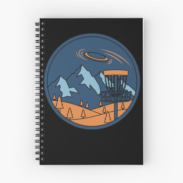 Item preview, Mountain Disc Golf Basket Flying Disc Scene designed and sold by LuminOrb.