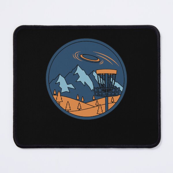 Item preview, Mountain Disc Golf Basket Flying Disc Scene designed and sold by LuminOrb.