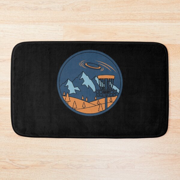 Item preview, Mountain Disc Golf Basket Flying Disc Scene designed and sold by LuminOrb.