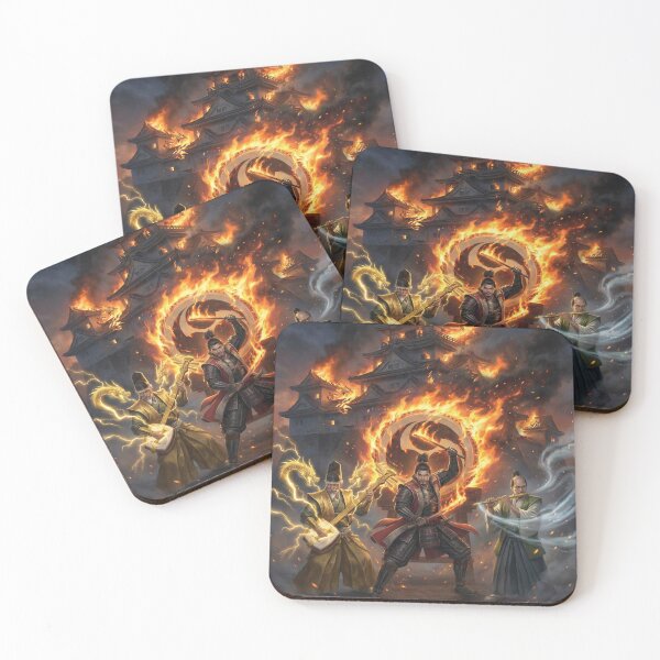 Item preview, Oda Nobunaga, Tokugawa Ieyasu & Toyotomi Hideyoshi – Three Warlords of Flame, Thunder and Wind | Samurai Legend Trio | Mori no Akari Series designed and sold by Mori-no-Akari.