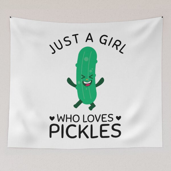 Item preview, Just a Girl Who Loves pickles designed and sold by Dondonmart.