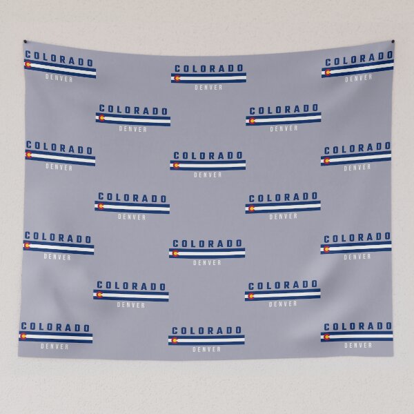 Item preview, Colorado Denver Vintage Sports Style Flag Graphic designed and sold by mashmosh.