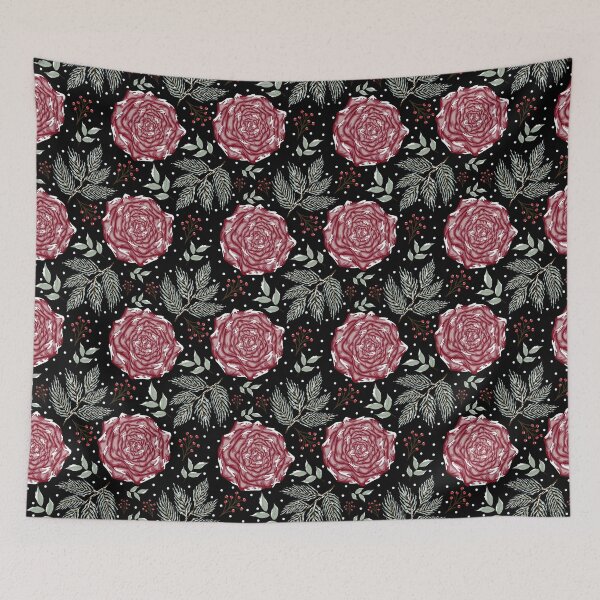 Item preview, Winter Floral Seamless Pattern designed and sold by ArtFanatic97.