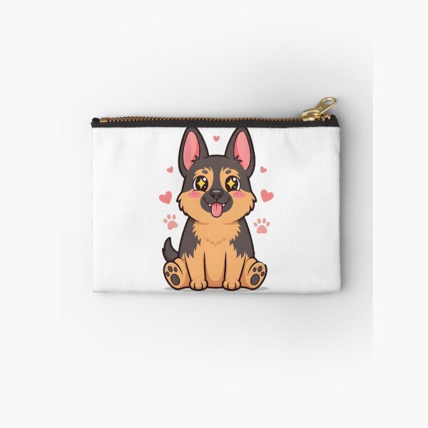 Item preview, Funny Kawaii German Shepherd Cartoon Dog Illustration designed and sold by Uglyandcute.