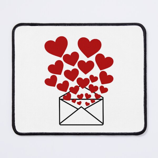 Item preview, open envelope filled with hearts designed and sold by lsartandcode.