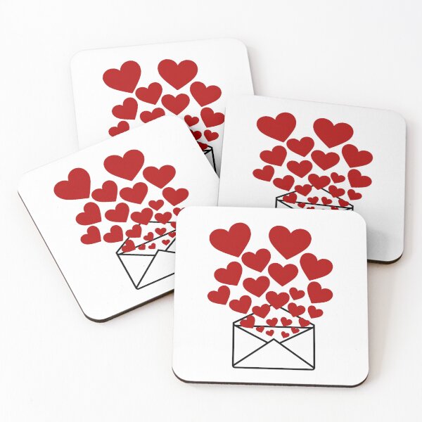 Artikelvorschau, open envelope filled with hearts entworfen und verkauft von lsartandcode.