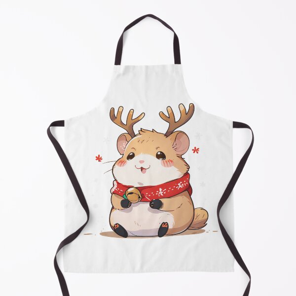 Item preview, Cute hamster with reindeer antlers designed and sold by CircleTriangle.